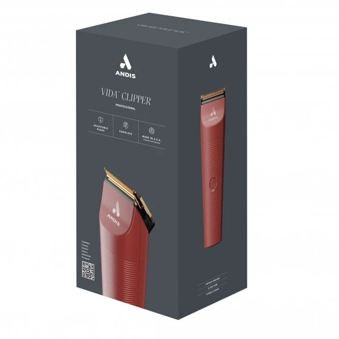 Andis Andis Vida Cordless Clipper - Raspberry 7 Andis Andis Vida Cordless Clipper - Raspberry - Image 7