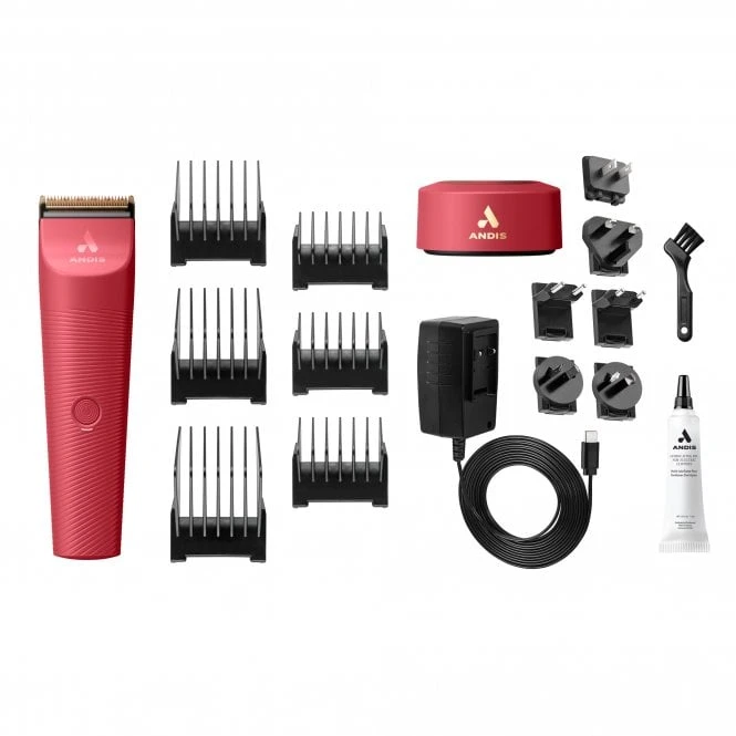Andis Andis Vida Cordless Clipper - Raspberry 5 Andis Andis Vida Cordless Clipper - Raspberry - Image 5