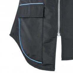 Groomers Groomers Waistcoat - Black With Blue Trim -Daily Necessities Store groomers waistcoat black with blue trim p10225 12677 medium