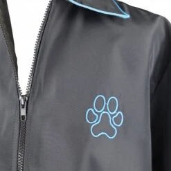Groomers Groomers Zipped Jacket - Black With Blue Trim -Daily Necessities Store groomers zipped jacket black with blue trim p10223 13109 medium